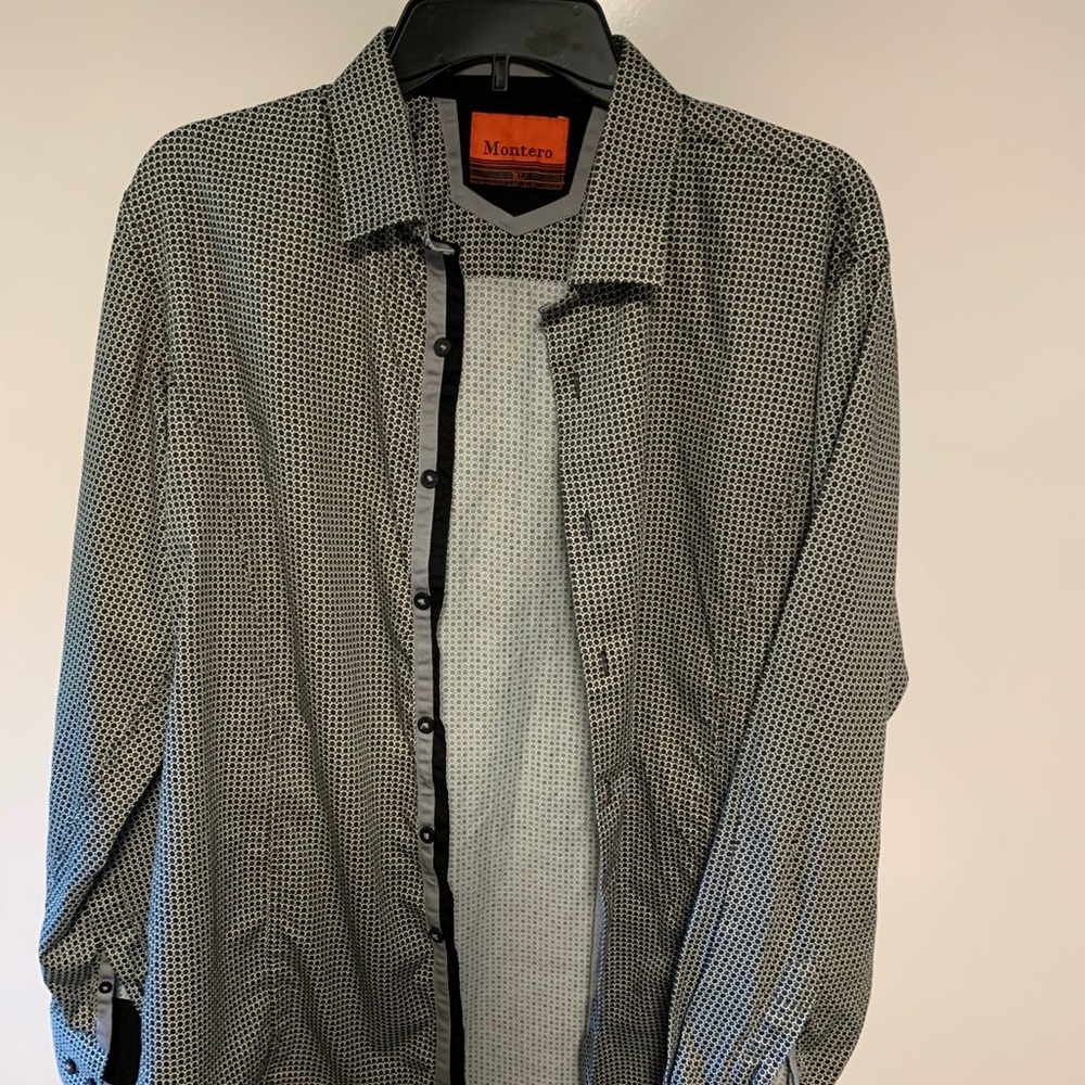 Montero western cowboy shirt size XL color black - Picture 7 of 13